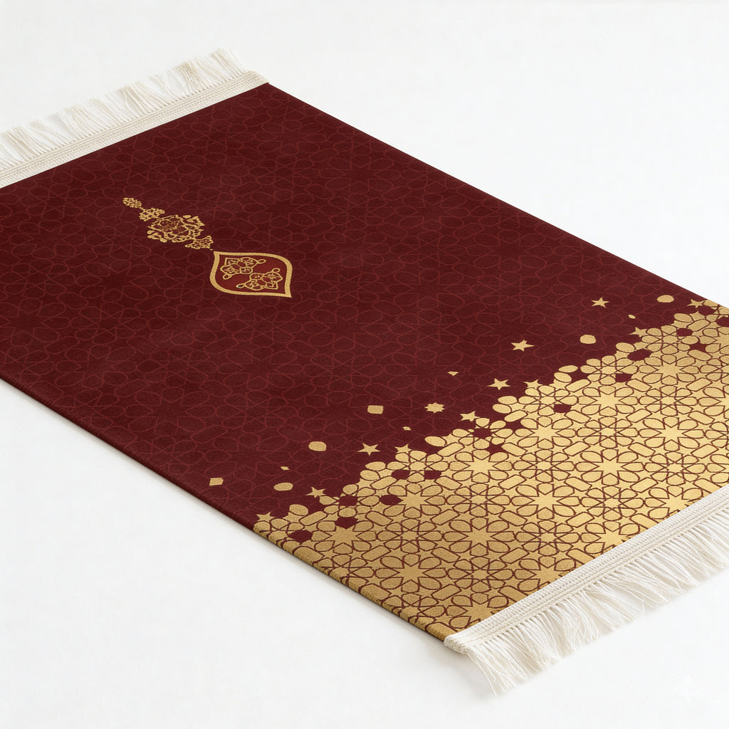 AL-Hudda Prayer Mat - Regular - Velvet