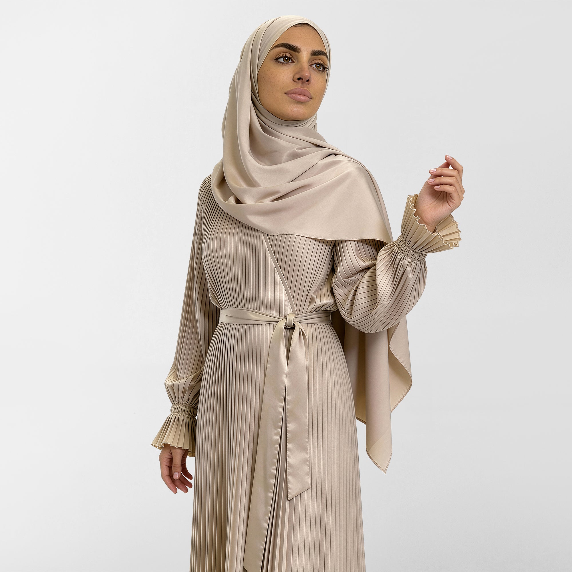 Prayer Wear - Pleated - Satin