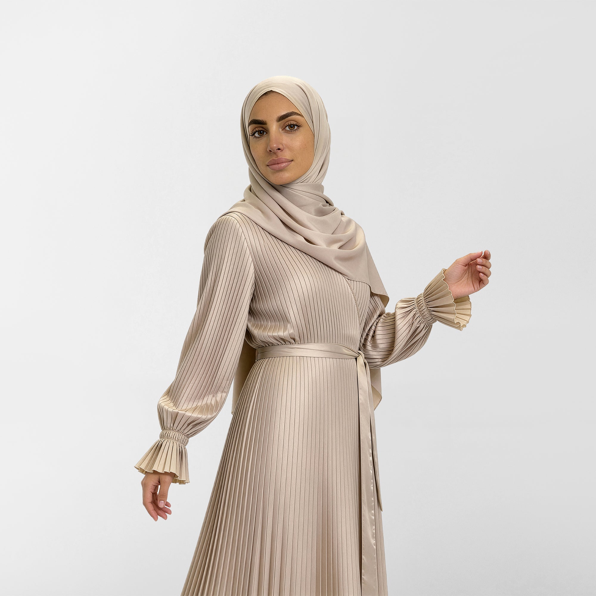 Prayer Wear - Pleated - Satin