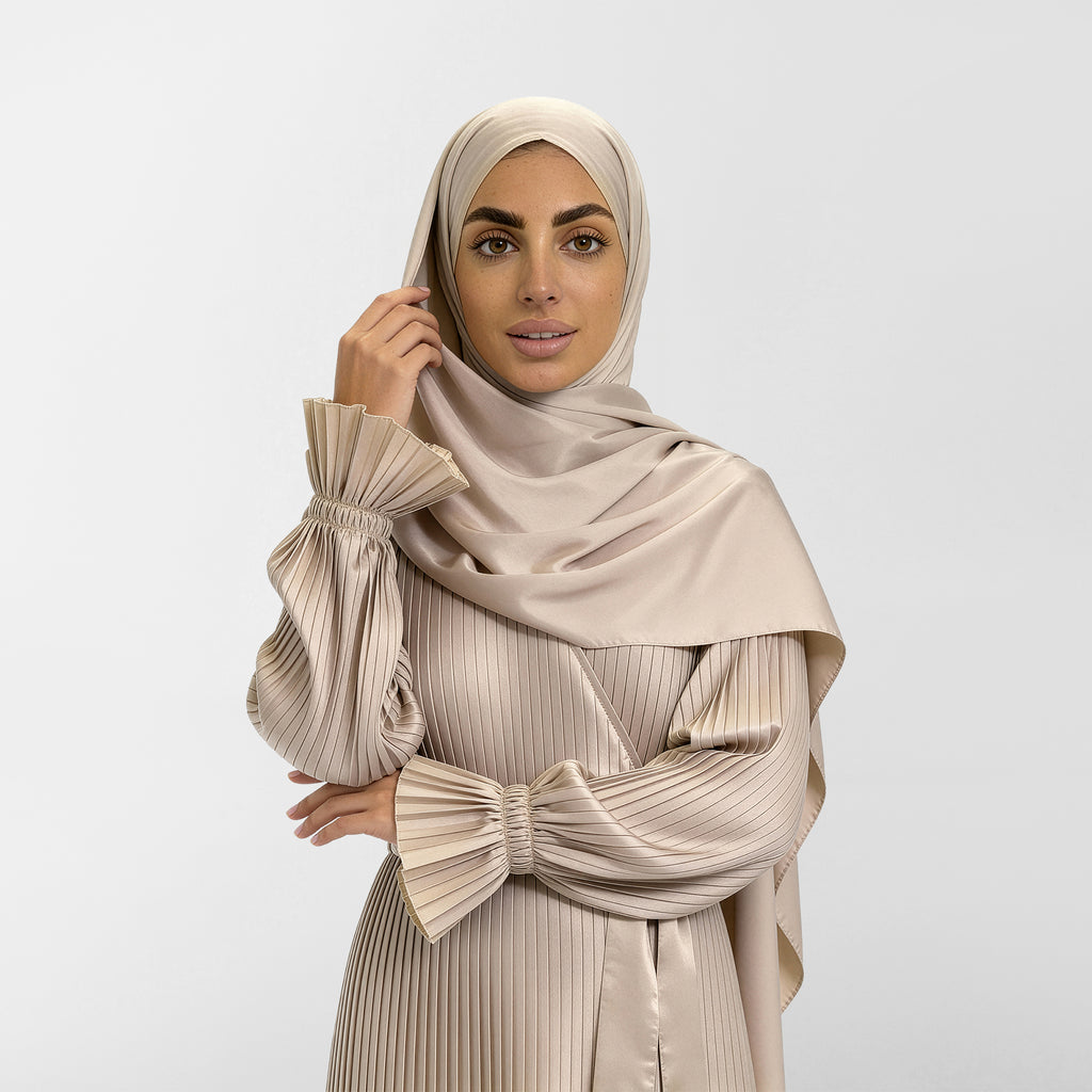 Prayer Wear - Pleated - Satin