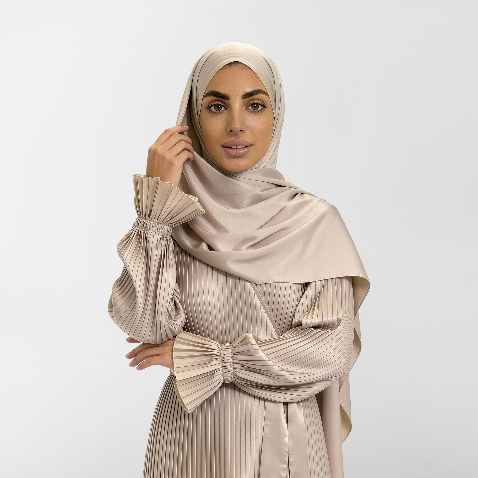 Prayer Wear - Pleated - Satin