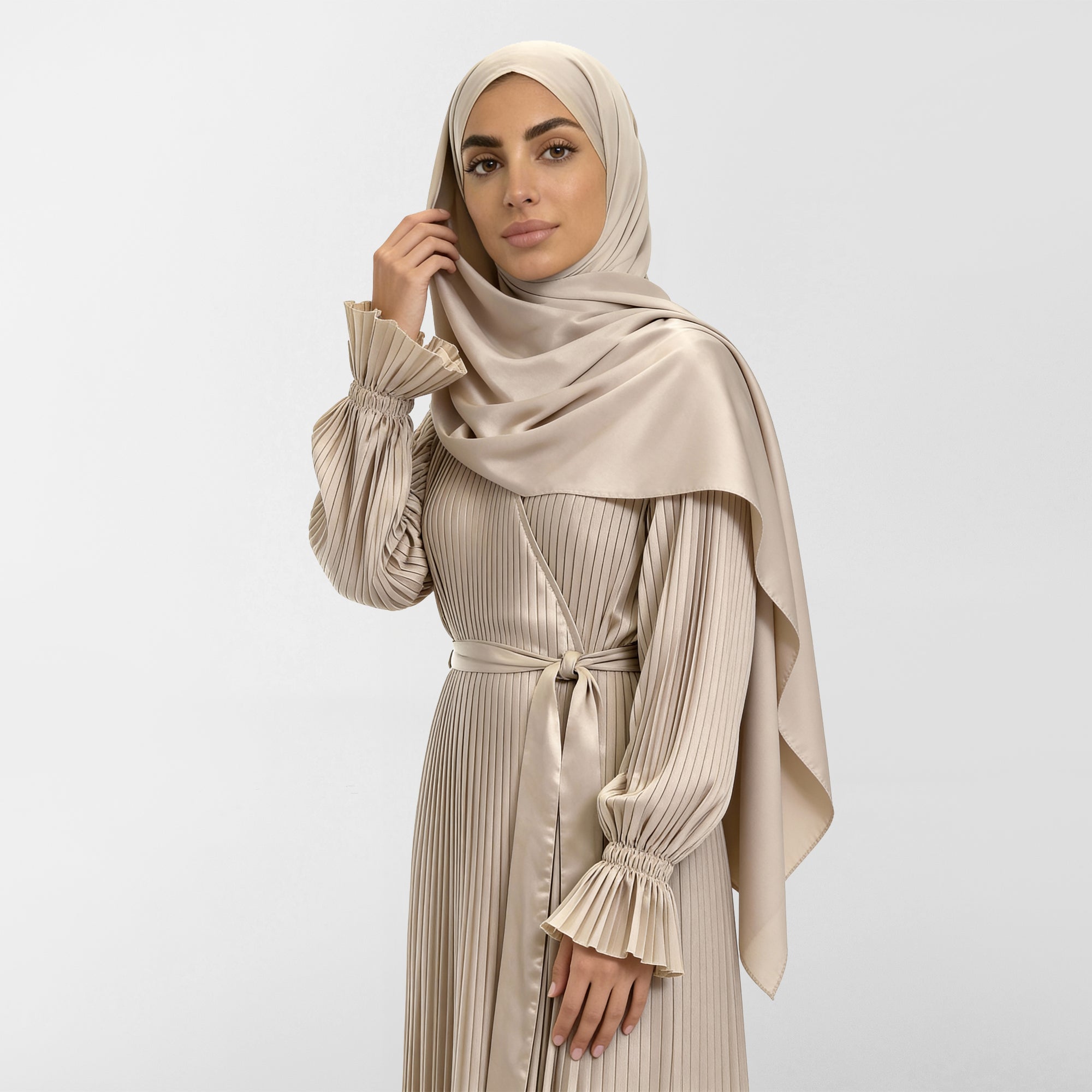 Prayer Wear - Pleated - Satin