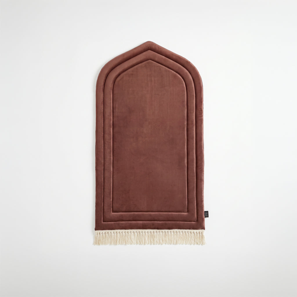 Plain Mehrab Prayer Mat - Padded - 3 cm Foam