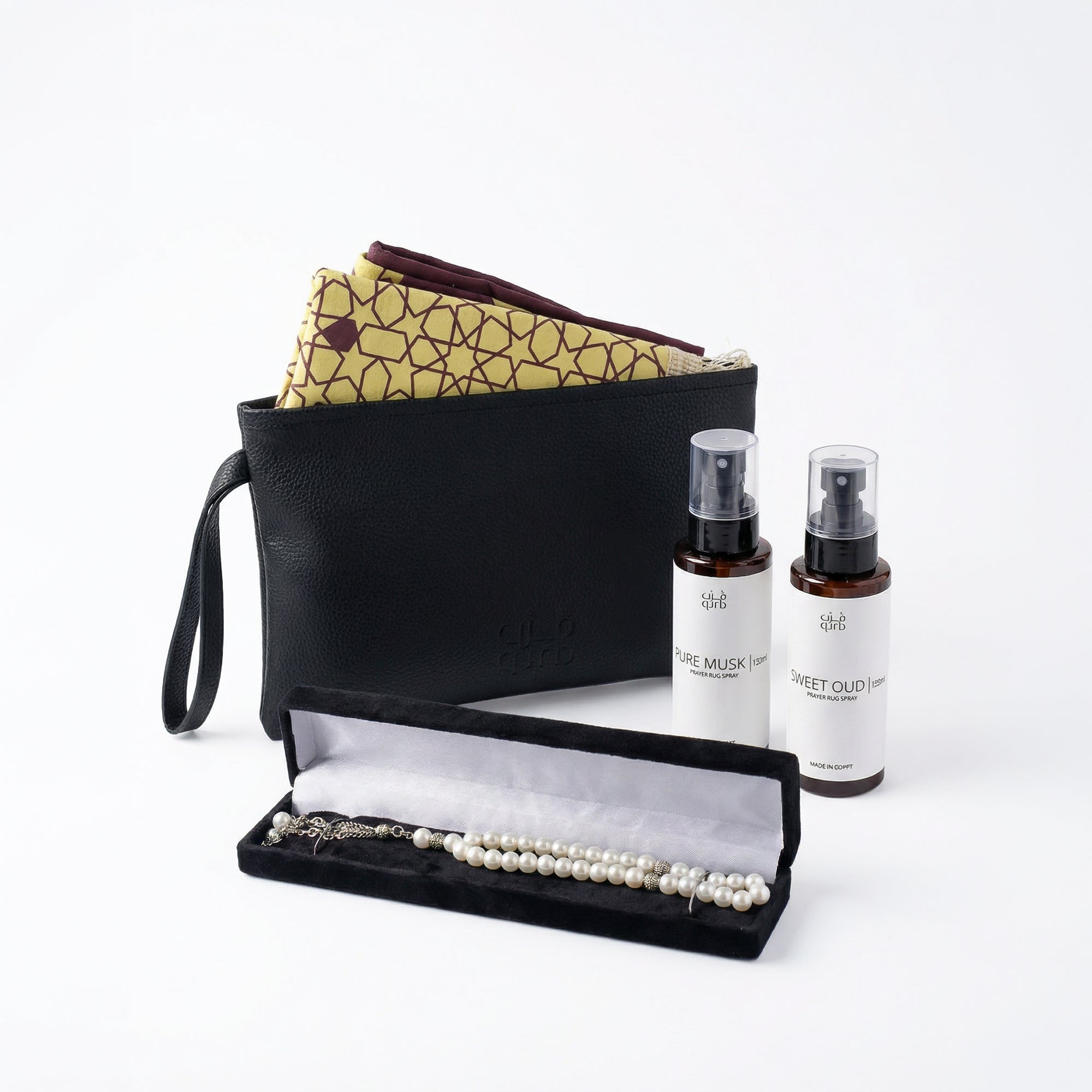 Premium Gift Box ( Prayer Beads + Velvet Payer Mat + 2 Prayer Rug Spray )