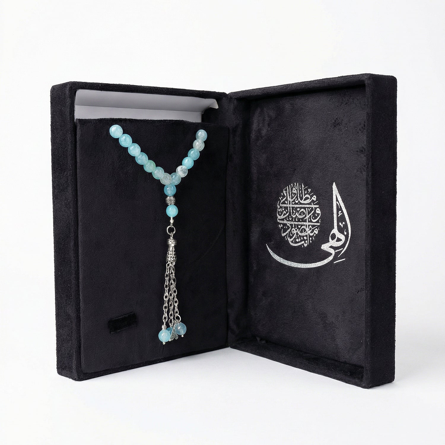 Prayer Beads Aqua Marin Stone - سبحة حجر أكوا مارين