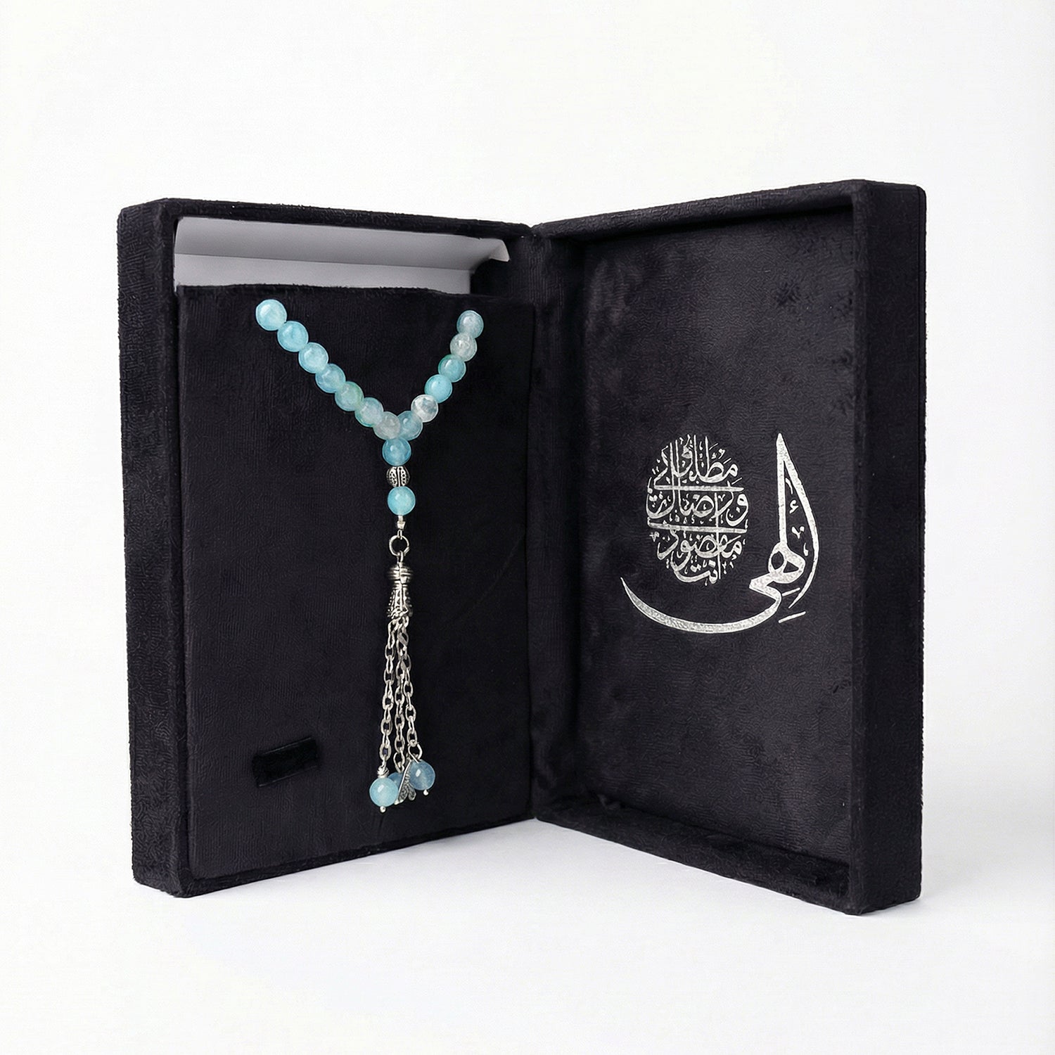 Prayer Beads Aqua Marin Stone - سبحة حجر أكوا مارين