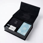 Luxury Gift Box 1 ( Brown Agate Prayer Beads + Mushaf + Mushaf Cover + Velvet Payer Mat + Prayer Rug Spray )