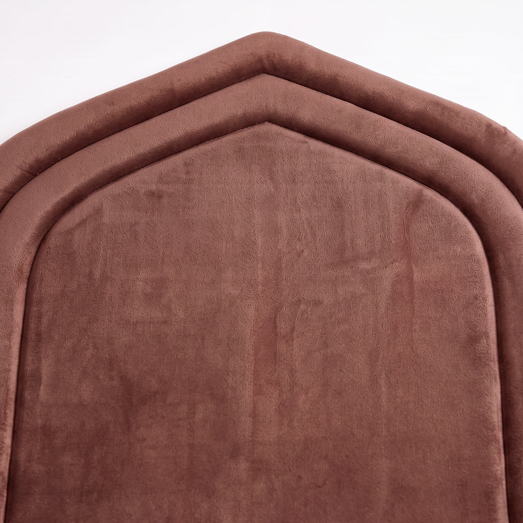 Plain Mehrab Prayer Mat - Padded - 3 cm Foam