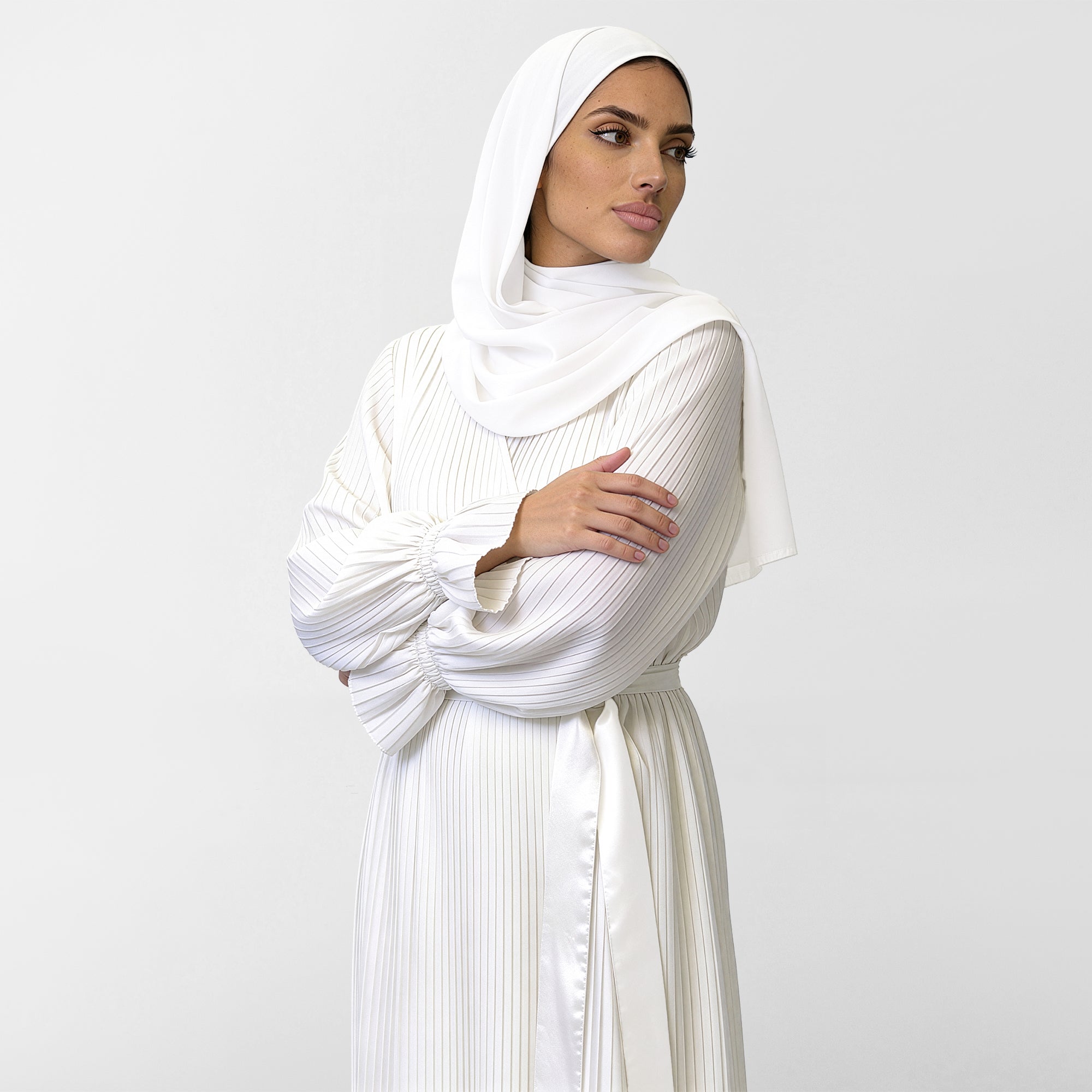 Prayer Wear - Pleated - Satin