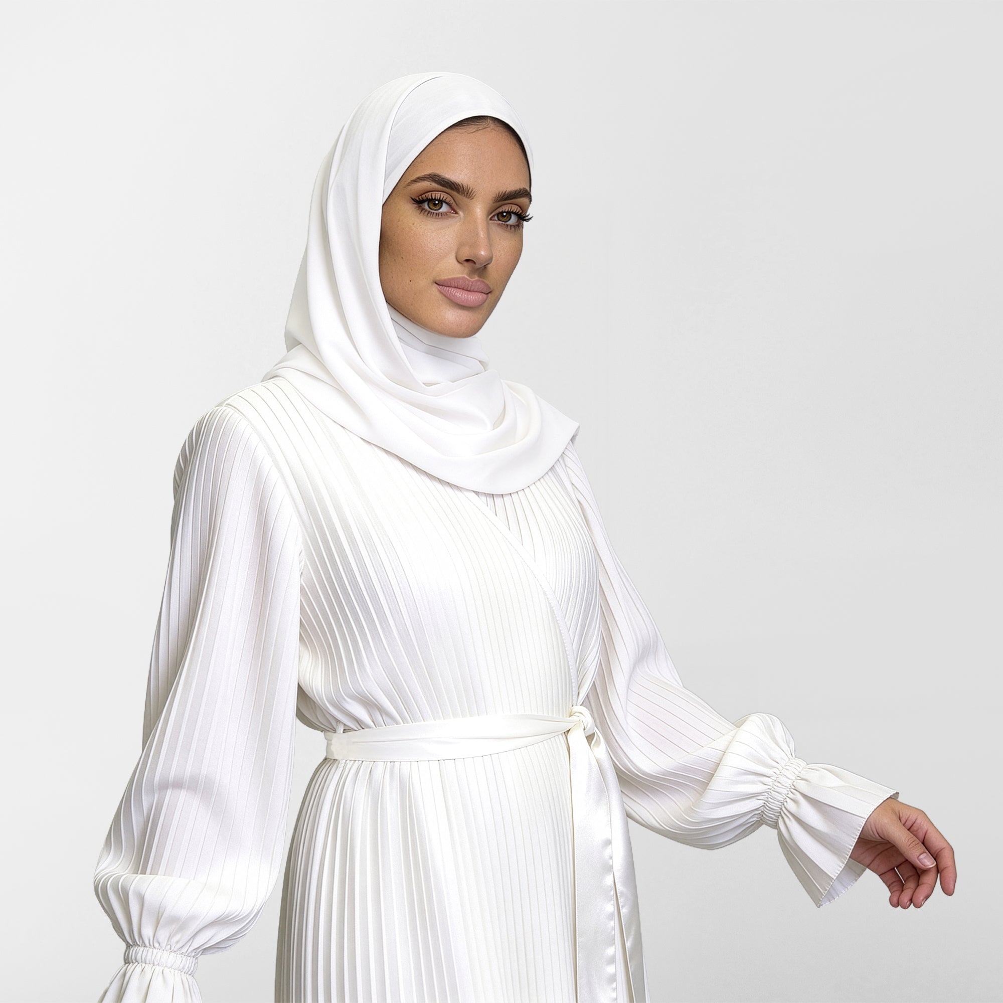 Prayer Wear - Pleated - Satin