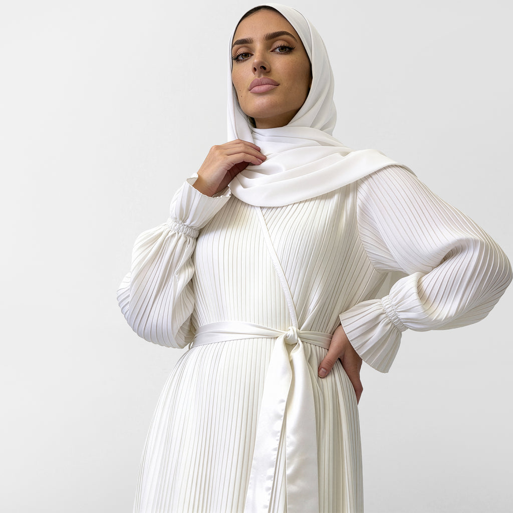 Prayer Wear - Pleated - Satin