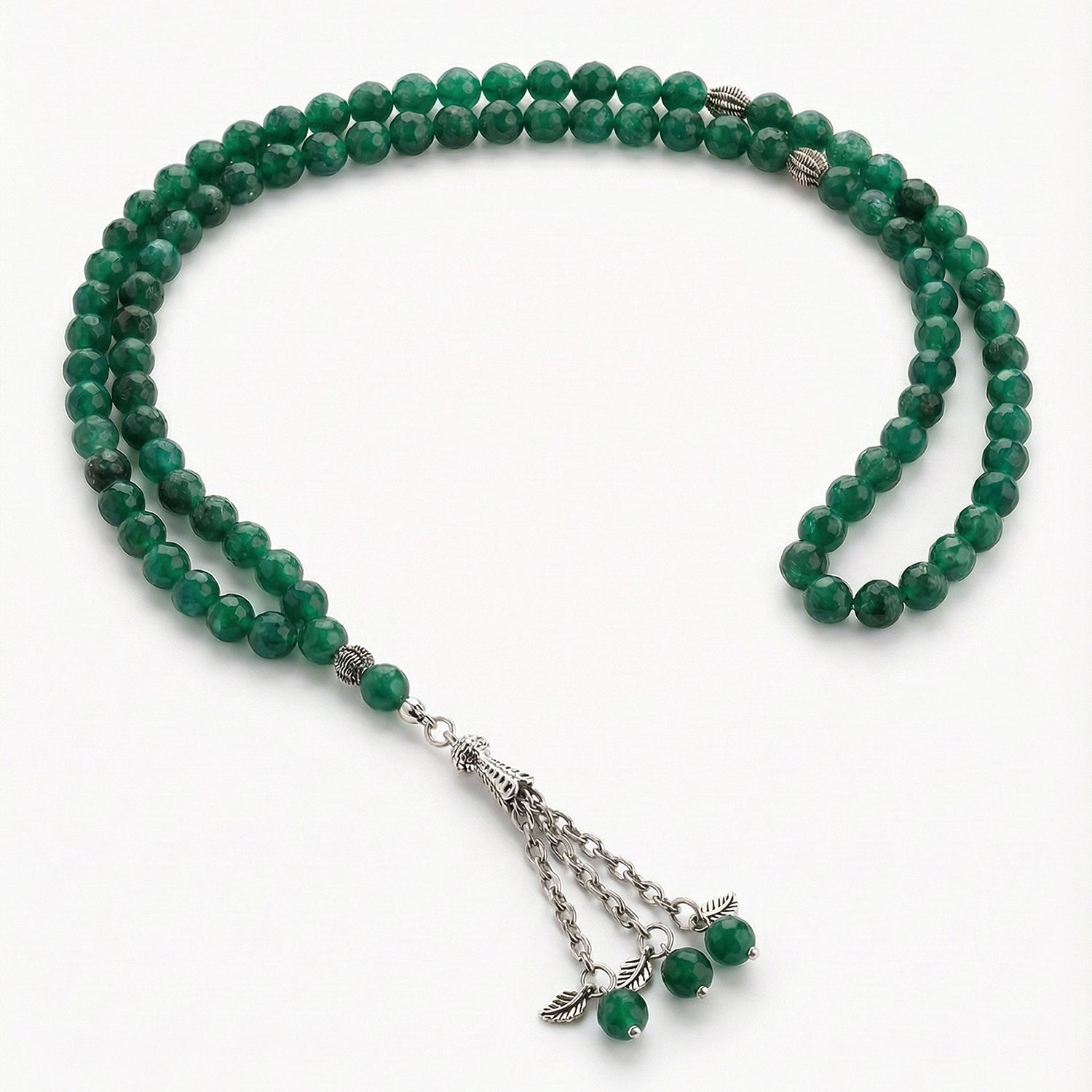 Prayer Beads Green Aventurine Quartz Stone - سبحة حجر الكوارتز أفينتورين الاخضر