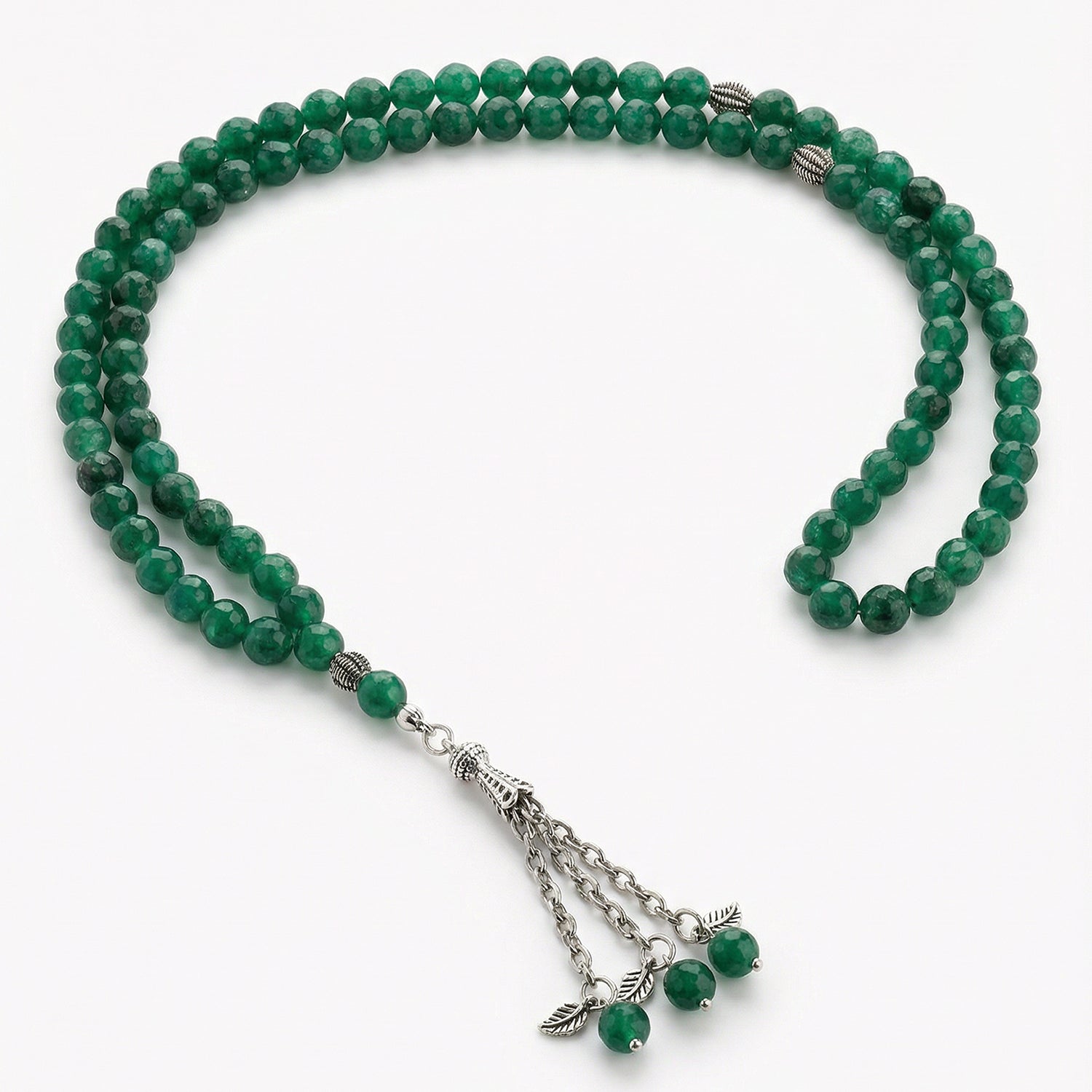 Prayer Beads Green Aventurine Quartz Stone - سبحة حجر الكوارتز أفينتورين الاخضر