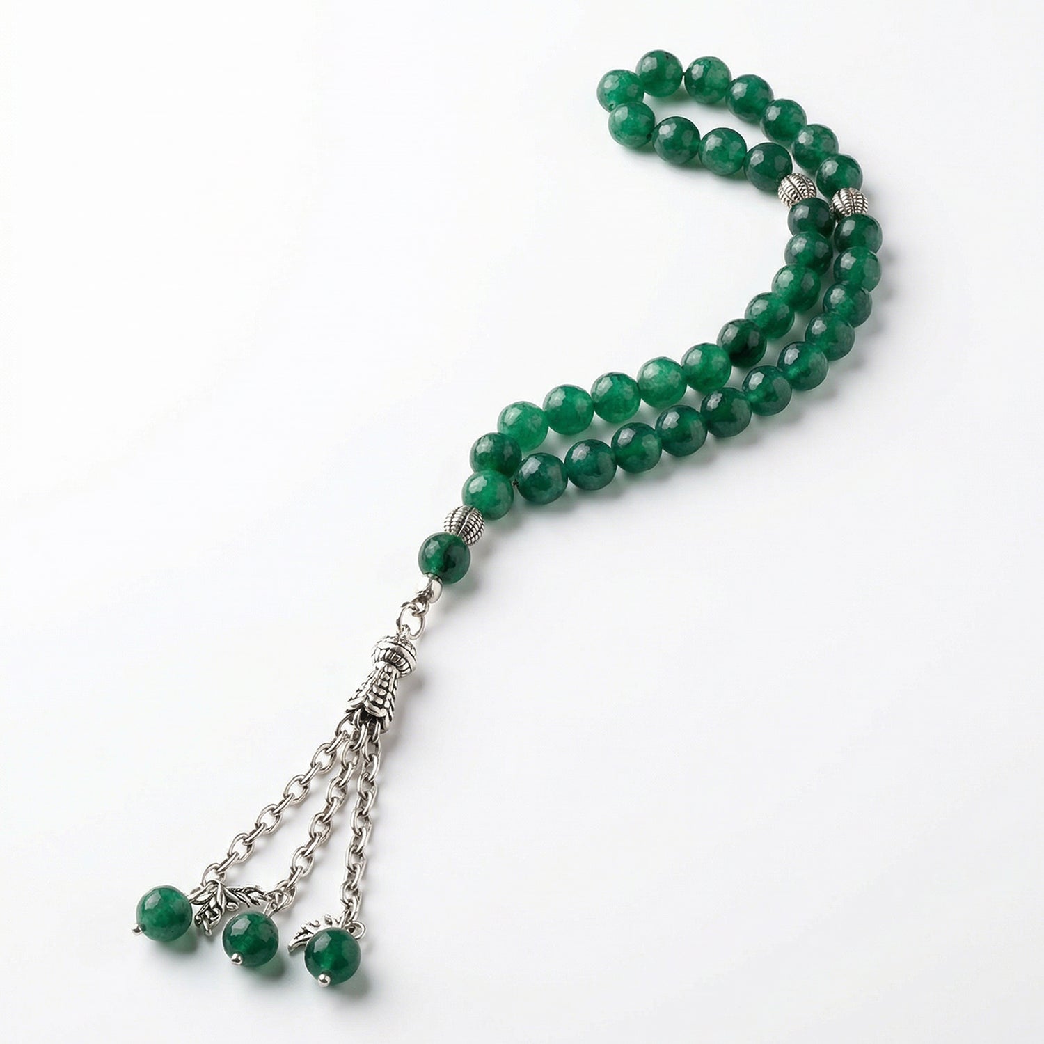 Prayer Beads Green Aventurine Quartz Stone - سبحة حجر الكوارتز أفينتورين الاخضر